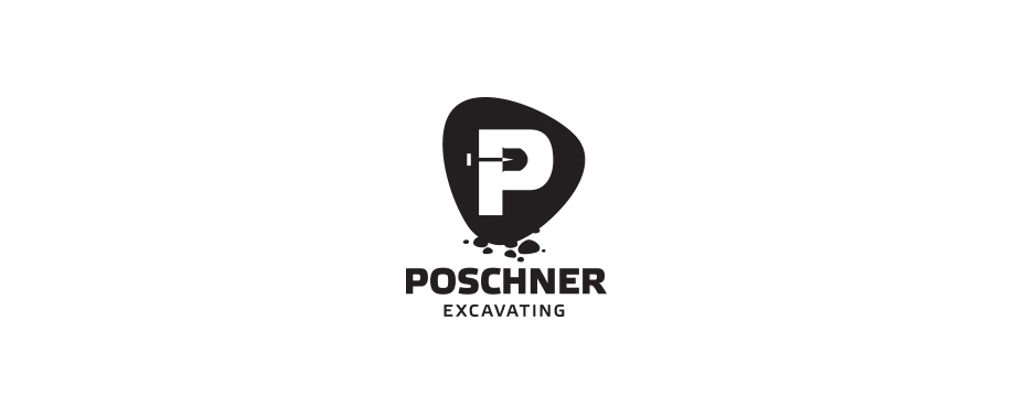 Логотип для компании «Poshner Excavating»